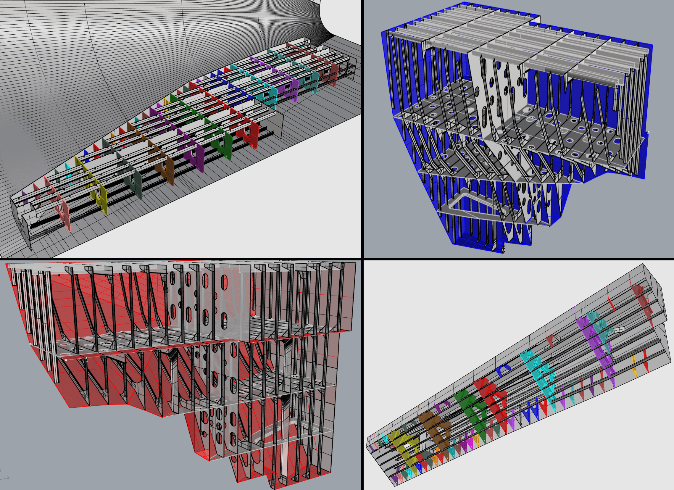 3D model of tanks with supports